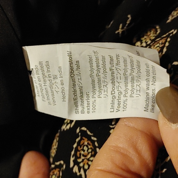 Madewell Brushstroke Sheer Sleeves Paisley Mix Blouse SZ.XS - Picture 9 of 10